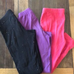 Three pair 6/6x Target gently used girls leggings